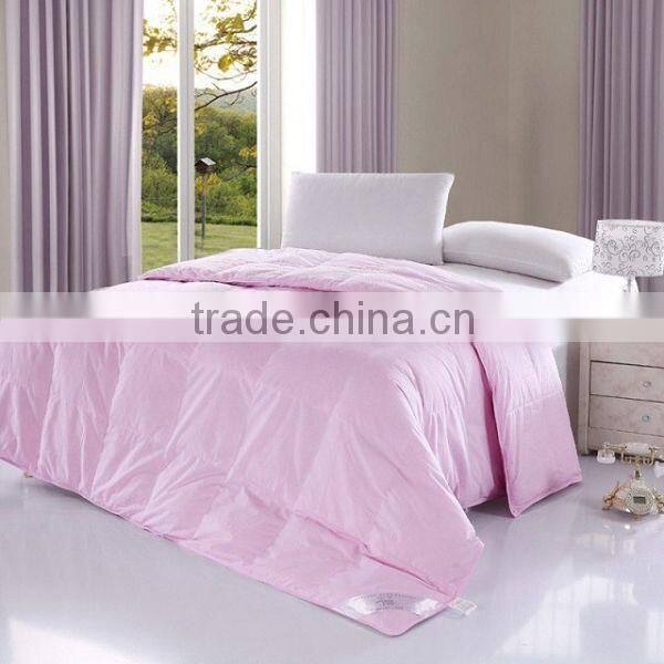Pink and Cream 80% White Duck Down Comforter