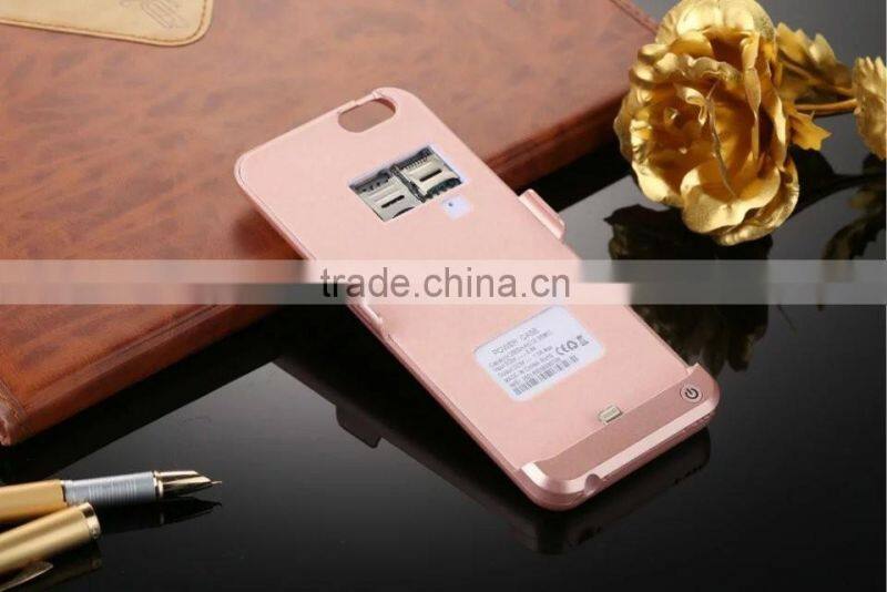 Creative 3500mah backup battery charging case for iphone 6 6 s
