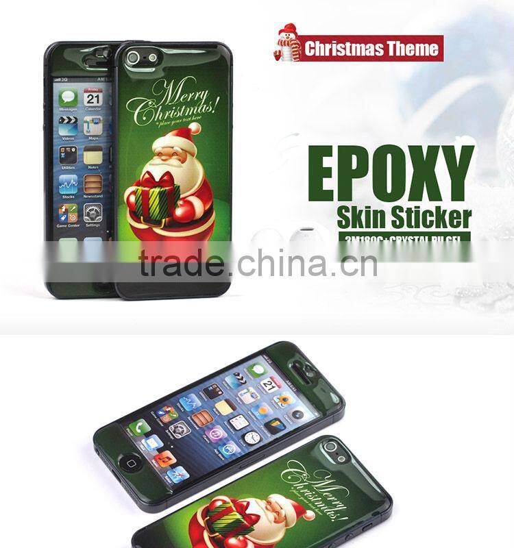 Unique blank back gel skin for iphone 5S