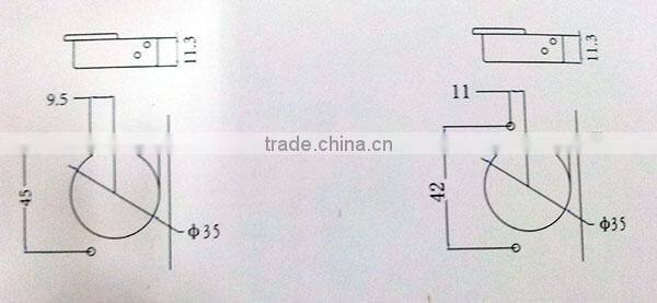 Hot sale high quality iron 180 degree cabinet hinges