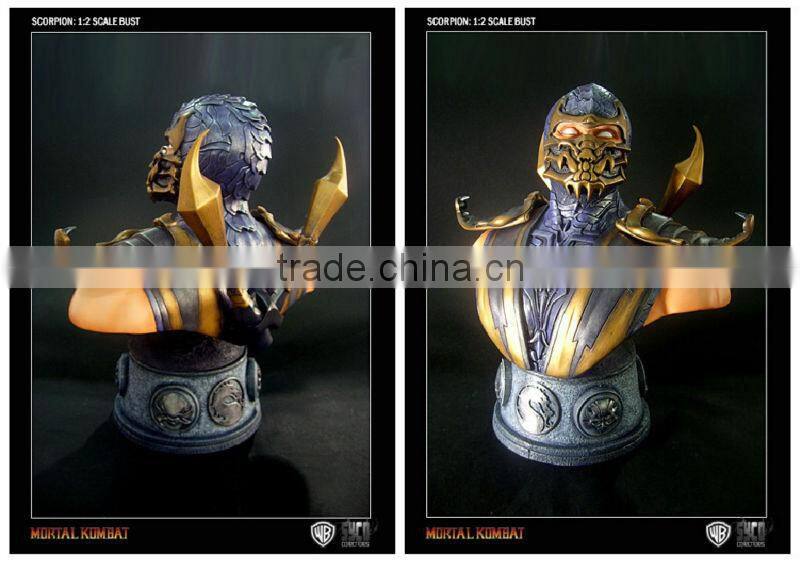film Mortal Kunbat cahracter Scorpan resin bust/ statue