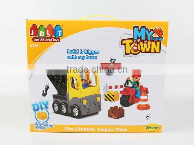 Block set with muic and light