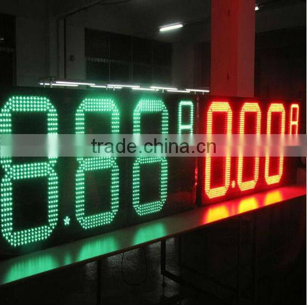 customized digital led gas price display board/3G control system/waterproof