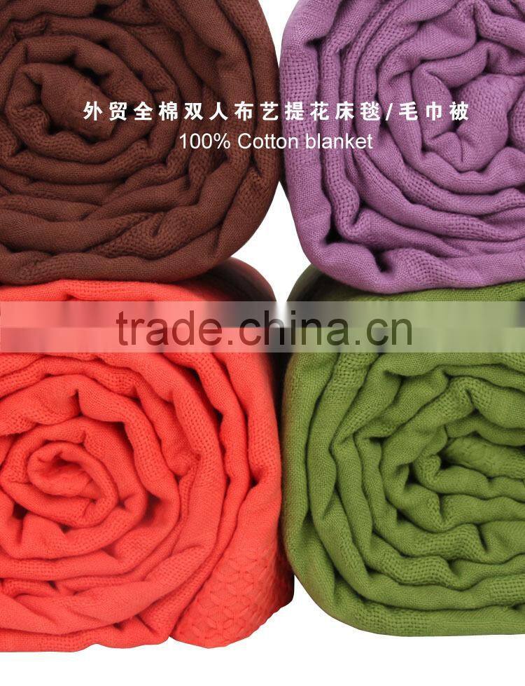 Super soft Luxury and high quality three layers heavy 100% cotton gauze towelket towel blanket