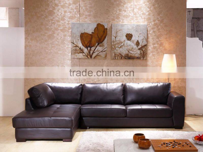 hot sale living room soft and leisure leather sofa