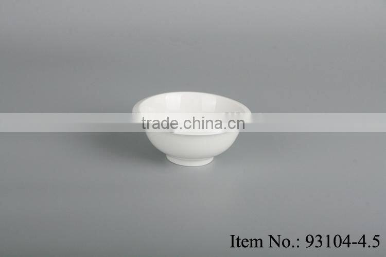 plain French round ceramic soup bowl