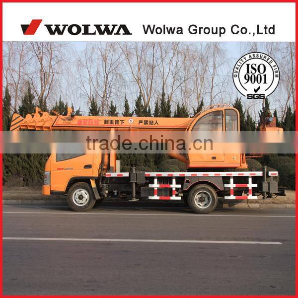 6 ton small truck crane with telescopic boom GNQY-C6
