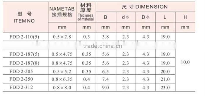 insulated wire snap on terminal