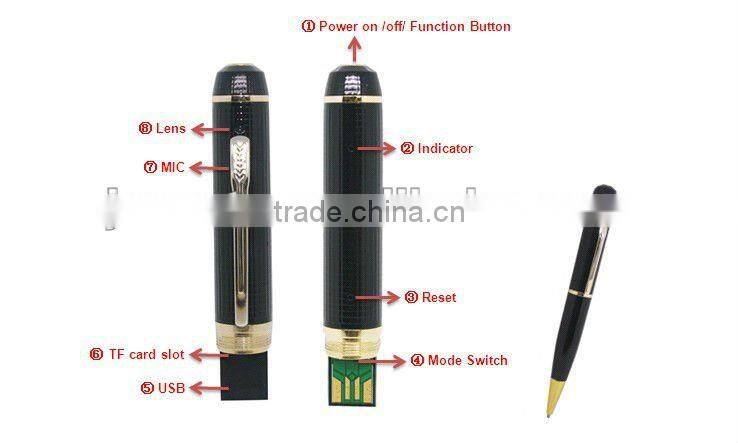 Hidden Pen Camera Mini DVR Video Recorder Mini Digital Camcoder Pen Camer 720P 4GB 3102B