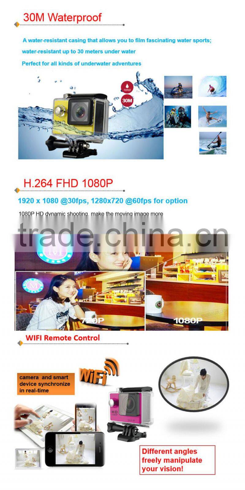 Wi-Fi 1080P Action Camera