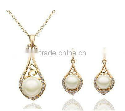 beautiful african beads jewelry set with pearl