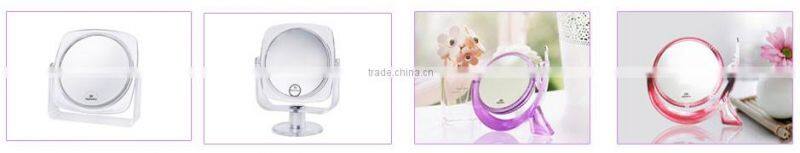 Rose Gold Silver Chrome stand makeup mirror 1x/10x magnification