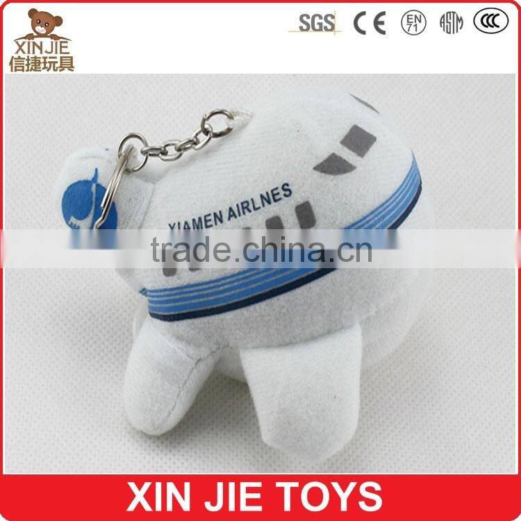 customize plush plane keychain best selling soft plane keychain toy