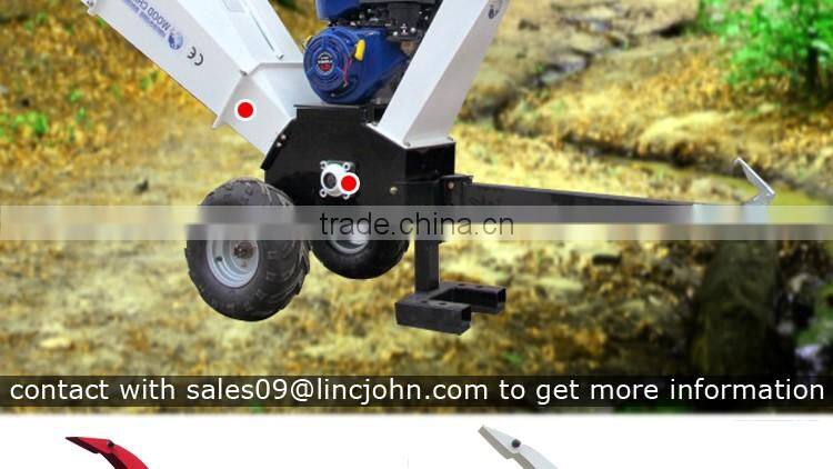 2016 NEW Updated ATV attached wood chipper with 15 hp gasoline engine