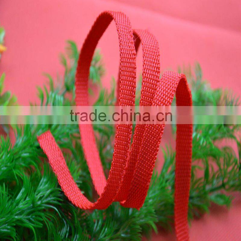 supply high quality 11MM pink PP ribbon webbing