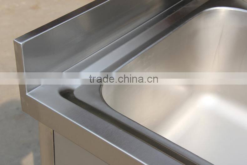 Premium Restaurant Kitchen Sink Bench With Drain Board On The Right (bowl size 500x500x280mm)