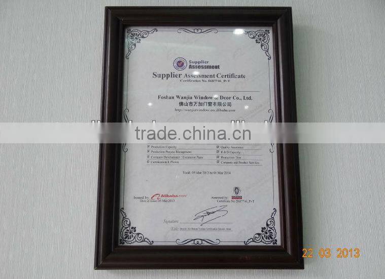 cheap price double glaze good quality aluminum tilt and turn side hung window Foshan wanjia factory price