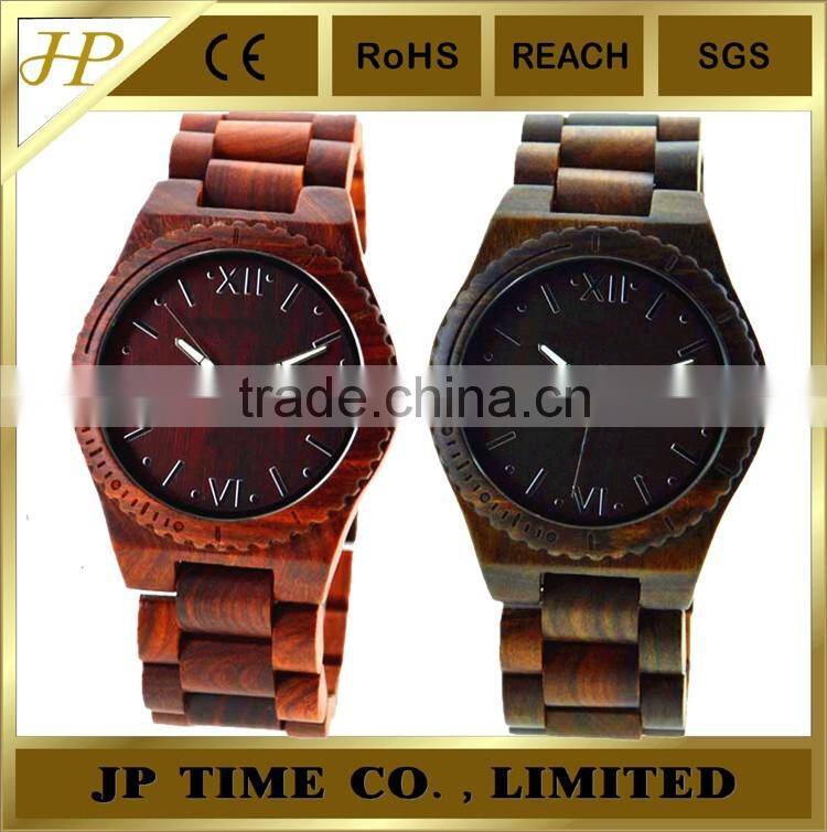 Maple /Pau Rosa/Ebony/verawood cheap wooden Watch Quartz Collection Japan MOVT