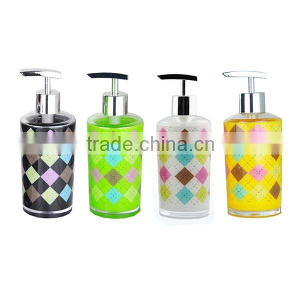 Wholesale colored lotion pump bottle made with plastic