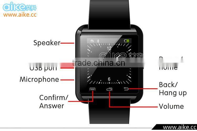 2016 New Bluetooth Smart Watch U8 Plus U Watch for Samsung S4 HTC LG Huawei Android Phone Smartphone Sync Call Remote shutter