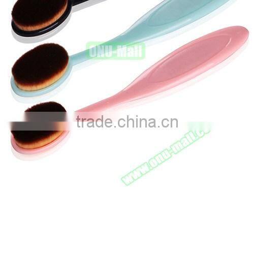 10Pcs/Set Beauty Toothbrush Shaped Foundation Power Eyebrow Eyeliner Lip Facial Makeup Oval Cream Brushes Makeup Tools