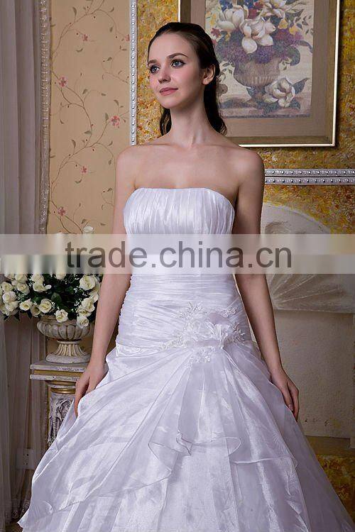 Ball Gown design Stomacher Design court train wedding dress XYY-100