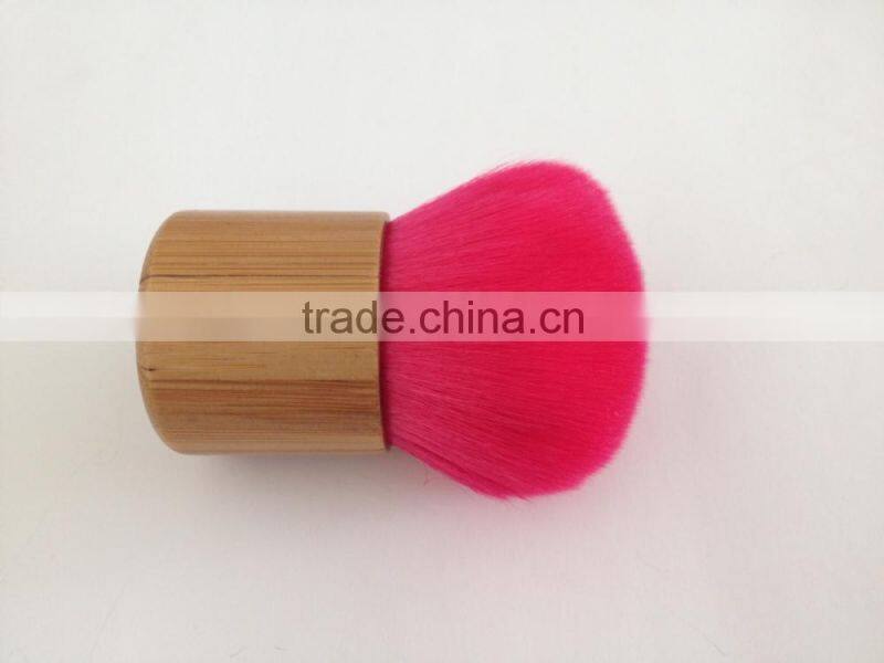 bamboo handle powder brush,pink kabuki makeup brush