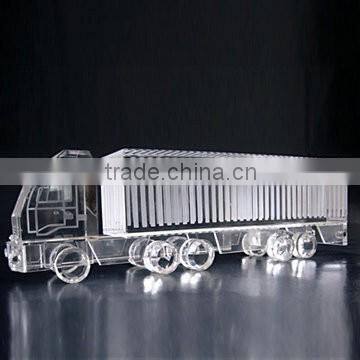 Wholesale clear crystal Magnetic levitation train model for souvenir gift