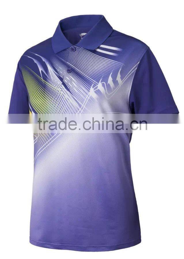 Wholesale thailand quality sublimation printed jersey designs for badminton