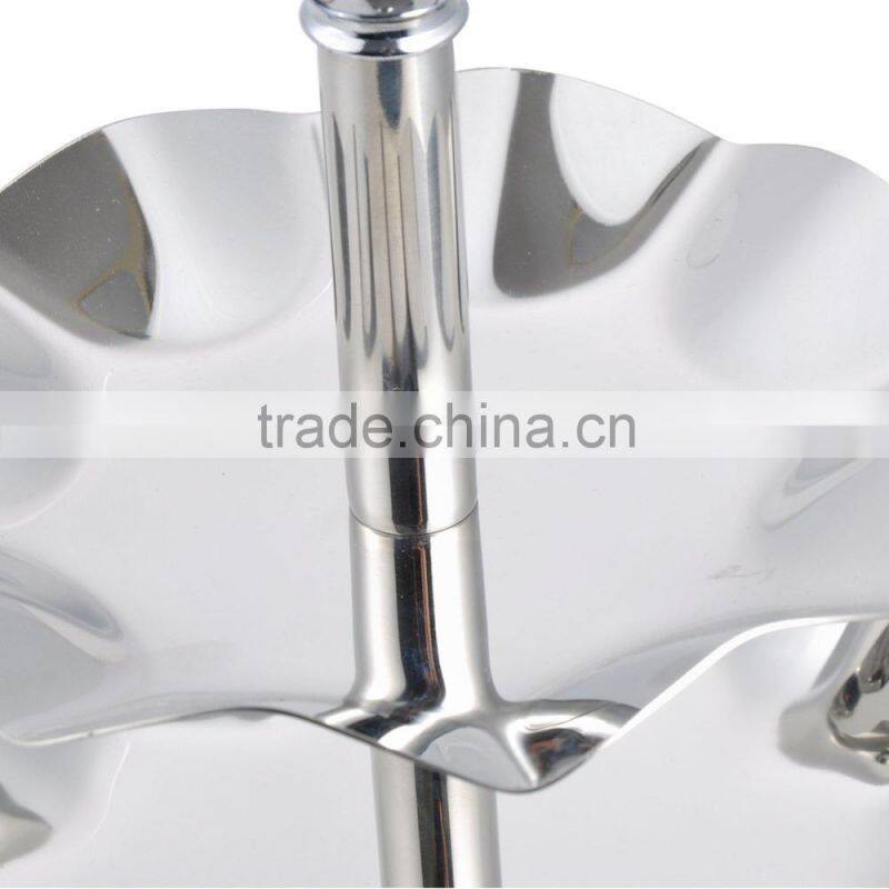 3 Tier Stainless Steel Flower Shape Cake Stand
