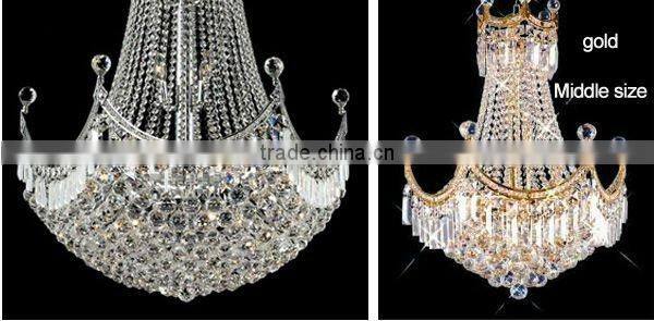big crystal hanging light
