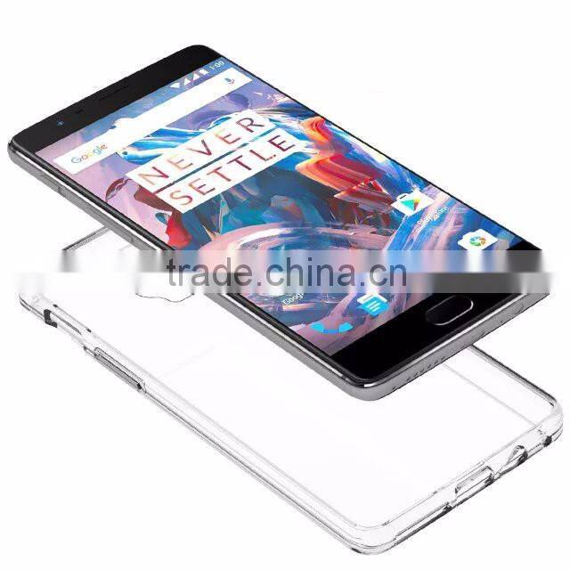 Samco Ultra Slim Shockproof Transparent Hybrid Case for OnePlus 3