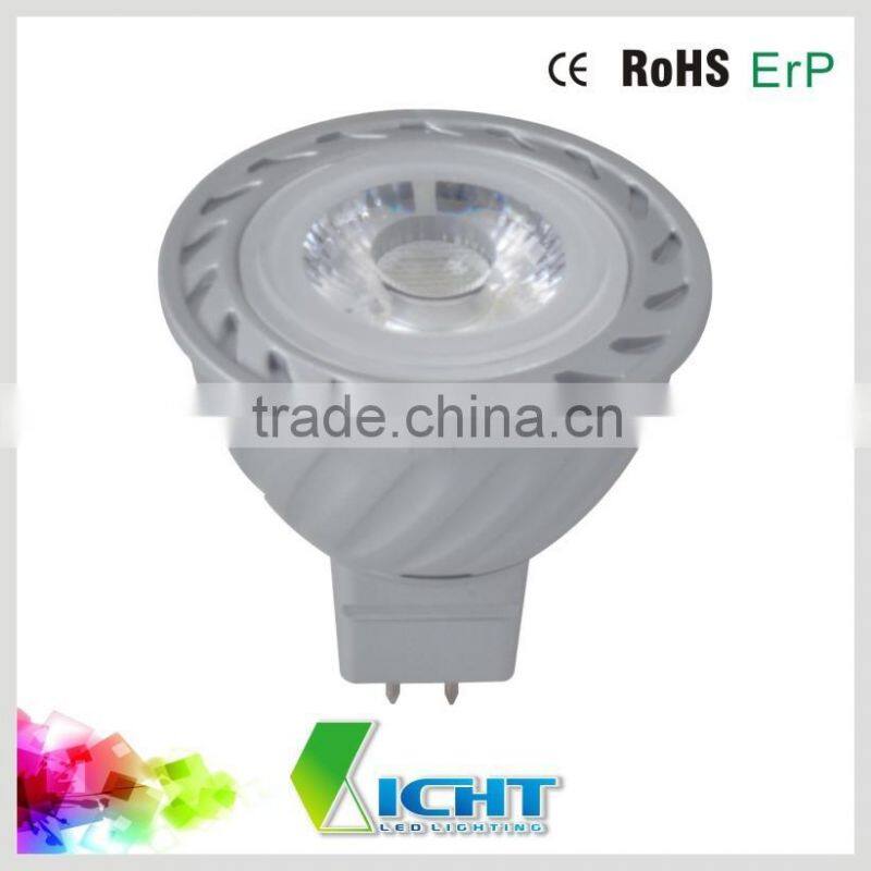 cob led light mr16 7w 560lm 38degree silver led spotlight