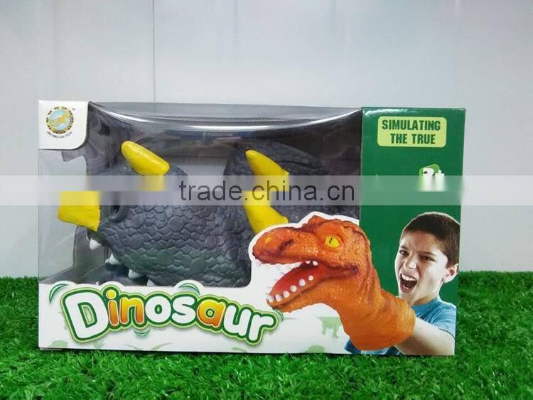 DW2401678 Kids dino PVC dinosaur puppet animal hand puppet