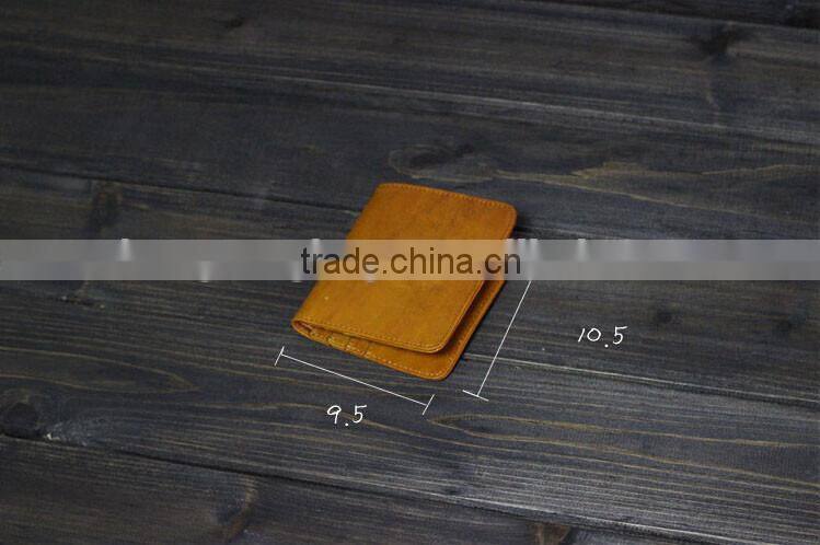 Short Wallet,Vegetable Tanned Leather Wallet Of Male and Female