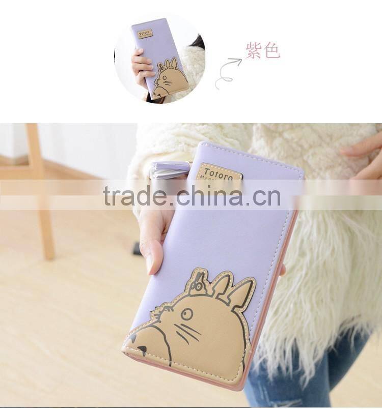 Long Style Cartoon Totoro Girls Wallet Zipper Hasp Ladies Clutch Purse