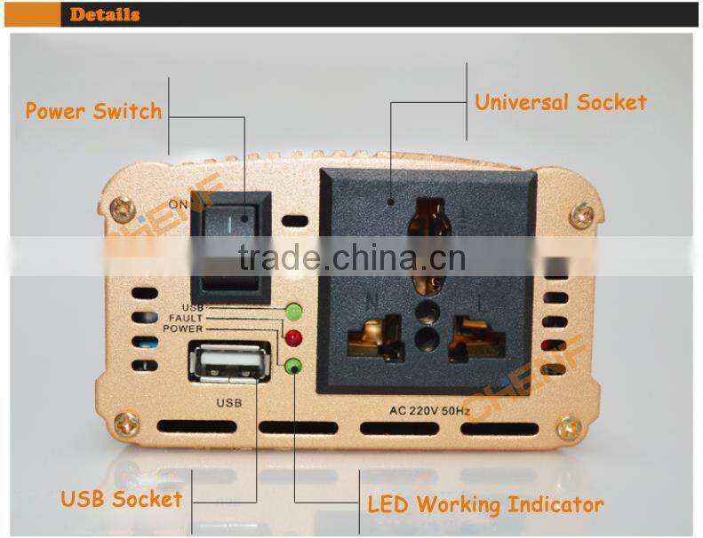 CE Approval Cheaper Cigarette Lighter Intelligent 12v dc 1500w car inverter with usb port