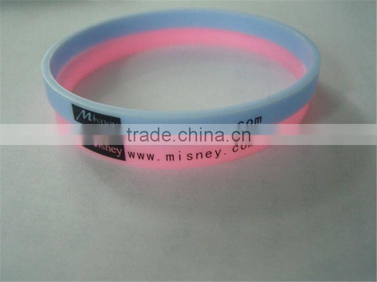 Multi color thin Silicone wristbands