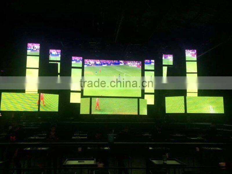 P10 Full Color Indoor Epistar Video Wall Display Stage Background LED Screen For Concert