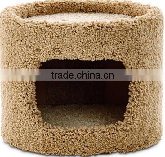 Corrugated round cat condo