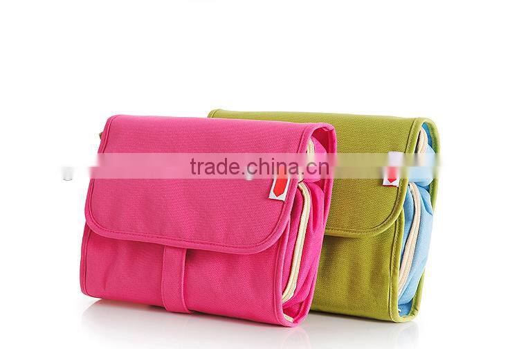 Fashionable eco-friendly painting folding hanging storage bag