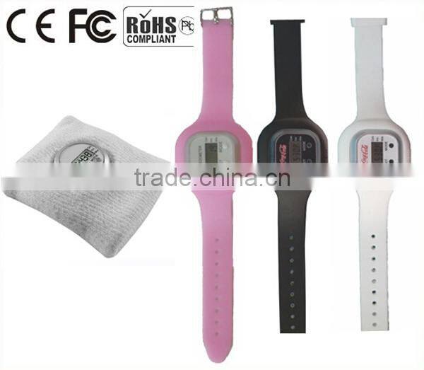 Silicone Digital Multifunction Watch style digital pedometer