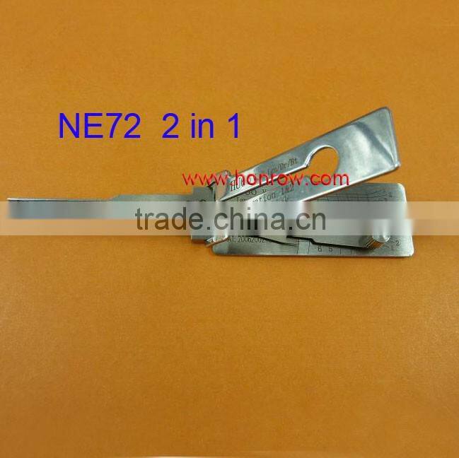 Original Lishi NE72 locks open car decoder and lock pick combination tool with best quality