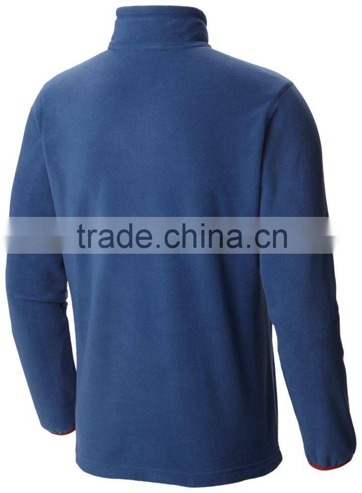 OEM Custom Wholesale Stylish Half Zip Fleece Jacket Mens 100% Polyester Fleece Pullover