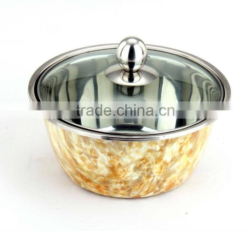 Multi-Purpose Stainles Steel Bowl with Glass Lid