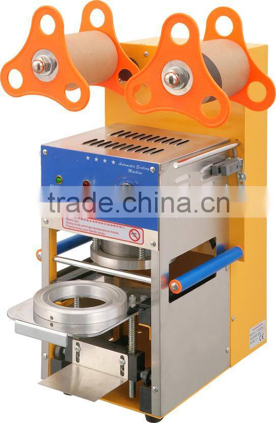 Shentop ST-QF06 CE Automatic Sealing Sealer bubble tea plastic cup sealing machine