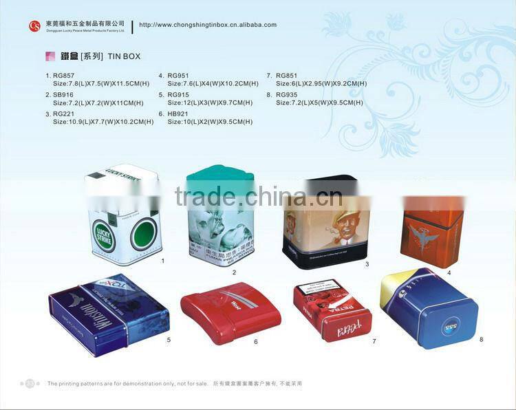 Heart shape ring packing tin box