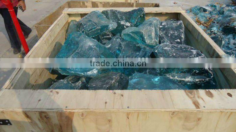 colored garden glass rocks for gabion