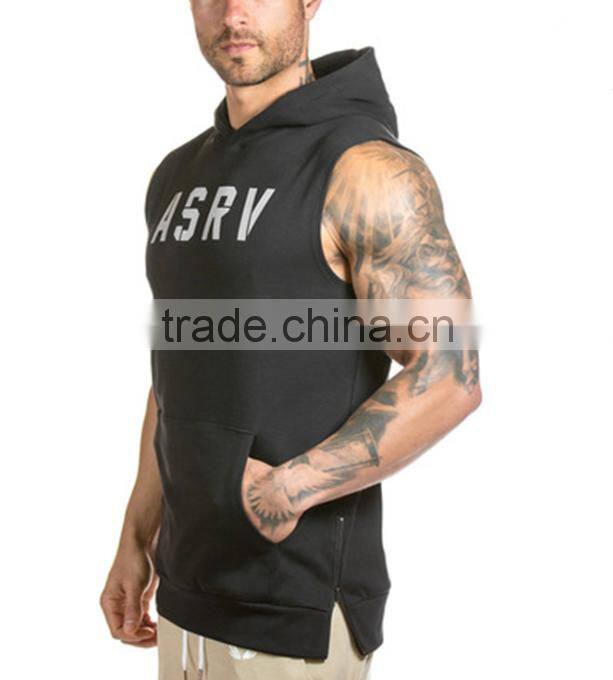 Custom Muscle Sleeveless Pullover Sport Hoodies