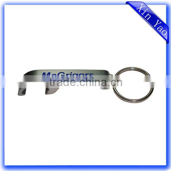 Custom logo printing aluminum silver nickel bottle opener